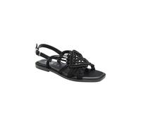 'Elrig' Textile Weave Flat Sandals Ravel Black 6