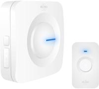 ELRO DB3000 Portable Receiver with Battery-Waterproof, 300m Range, 64 melodies-White, DB3000W, Mit Batterien