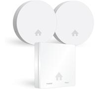 ELRO Design fire protection kit FF4610 Prevention Set-2x Smoke Ultra-Thin Carbon Monoxide Detector with 10 Year Battery-Comply with The European Standard EN14604 and EN50291, White, 3