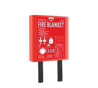 ELRO FB1212H Fire Blanket 1.2m x 1.2m | Kitchen, Office, Grill, Camping, Emergency Safety | Complies to EN1869 | Hard Case | Fiber Glass