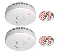 ELRO FS1805 | 2-Piece Smoke Alarm Set | Magnetic Mounting Kit | 5-Year Battery | Complies with European Standard EN14604 | White | Set of 2