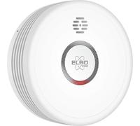 ELRO Pro PS4910 Smoke Detector - 10-Year Battery, Auto Self-Test, LED Dimming, Quick Response, White