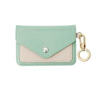Elrvaga Small Leather Coin Purse for Women & Men - Slim Wallet with Metal Clasp, 12 Colors | Compact Travel Money Holder for Cash, Cards, Coins, Mint Green, Modern Minimalist Utility Premium Leather