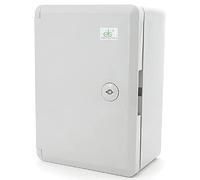 ELS Elektrotechnika Industrial Cabinet IP65 Galvanised Mounting Plate Locking Door with All-Round Seal Wall Housing Empty Housing ABS Plastic Empty Cabinet 220 x 310 x 140