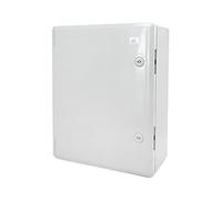 ELS Elektrotechnika Industrial Cabinet IP65 Galvanised Mounting Plate Locking Door with All-Round Seal Wall Housing Empty Housing ABS Plastic Empty Cabinet 420 x 520 x 190