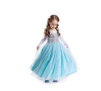 ELSA & ANNA Princess Costumes for Girls - Snow Queen Fancy Dress for Girls - Princess Dress Up - Girls Fancy Dress for Parties, Birthdays, Cosplay & Halloween - Fancy Dress Girls (2-3 Years)