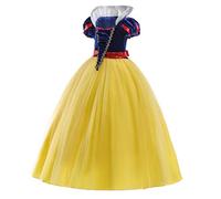 ELSA & ANNA Princess Costumes for Girls - Snow Queen Fancy Dress for Girls - Princess Dress Up - Girls Fancy Dress for Parties, Birthdays, Cosplay & Halloween - Fancy Dress Girls - 5-6 Years SNWYEL04