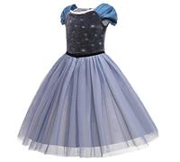 ELSA & ANNA Princess Costumes for Girls - Snow Queen Fancy Dress for Girls - Princess Dress Up - Girls Fancy Dress for Parties, Birthdays, Cosplay & Halloween - Fancy Dress Girls - 4-5 Years EL2108
