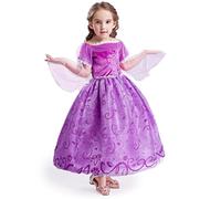 ELSA & ANNA Princess Costumes for Girls - Snow Queen Fancy Dress for Girls - Princess Dress Up - Girls Fancy Dress for Parties, Birthdays, Cosplay, Halloween - Fancy Dress Girls - 8-9 Years (NW12-RAP)