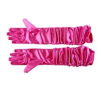 ELSA & ANNA UK Girls Party Gloves - Snow Queen Princess Fancy Dress Gloves - Magenta