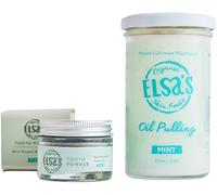 Elsa’s Organic Skin Foods - Natural Coconut Oil Pulling & Tooth Powder - Removes Stains - Contains Xylitol - Gentle Whitening
