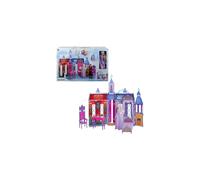 Mattel Disney Frozen Elsa's Arendelle Castle, 60 cm Dollhouse with Carrying Handle, Includes One Elsa Doll and 15 Doll Accessories, Toys for Ages 3 and Up, One Playset, HTP22