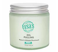 Elsa's Organic Skin Foods - Natural Coconut Oil Pulling Jar - Peppermint - Ayurvedic Blend - for Healthy Teeth & Gums - Helps with Fresh Breath & Teeth Whitening - Plastic Free (Small)