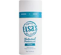 Elsa's Organic Skin Foods - Natural Deodorant Stick - Ocean - Aluminum Free - No Sodium Bicarbonate - 100% Compostable - Plastic Free