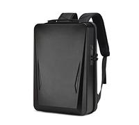 Elsegeod 17.3 Inch Gaming Laptop Backpack for Men，Hard Shell Anti-Theft Waterproof Business Work Bag Backpack with USB Charging Port TSA Lock，black