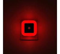 Elsent [ Pack of 4 ] Red LED Night Lights for Sleeping, Plug into Wall Lights with Light Sensor (Unique Pink Cover Design)