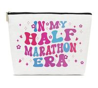 ELSGFHSU In My Half Marathon Era, Half Marathon Gifts for Women Makeup Bag, Gifts for Runner Lovers, Running Mom Must Haves Pouch Stuff and Accessories