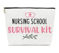 ELSGFHSU Nursing Student Gifts Makeup Bag - Future Nurse Gifts for Women, Nursing School Essentials
