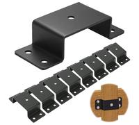 Elsjoy 8 Pack Trailer Stake Pocket Brackets for 2'' x 4'' Lumber, Heavy Duty Steel Utility Trailer Side Rail Brackets for Trailers, Trucks