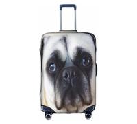 ELSMZXZD 3D Cry Pug Travel Luggage Cover, Suitcase Covers, Elastic Trolley Protector Cover, Waterproof & Scratch-Resistant Trolley Case Protector Fit 18-32 Inch