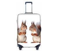 ELSMZXZD 3D Cute Squirrel Travel Luggage Cover, Suitcase Covers, Elastic Trolley Protector Cover, Waterproof & Scratch-Resistant Trolley Case Protector Fit 18-32 Inch
