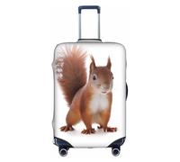 ELSMZXZD 3D Cute Squirrel Travel Luggage Cover, Suitcase Covers, Elastic Trolley Protector Cover, Waterproof & Scratch-Resistant Trolley Case Protector Fit 18-32 Inch