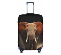 ELSMZXZD 3D Elephants Art Travel Luggage Cover, Suitcase Covers, Elastic Trolley Protector Cover, Waterproof & Scratch-Resistant Trolley Case Protector Fit 18-32 Inch