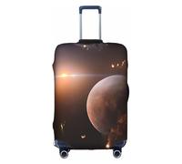 ELSMZXZD 3D Galaxy Space Planet Travel Luggage Cover, Suitcase Covers, Elastic Trolley Protector Cover, Waterproof & Scratch-Resistant Trolley Case Protector Fit 18-32 Inch