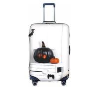 ELSMZXZD 3D Happy Halloween Travel Luggage Cover, Suitcase Covers, Elastic Trolley Protector Cover, Waterproof & Scratch-Resistant Trolley Case Protector Fit 18-32 Inch