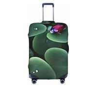 ELSMZXZD 3D Sitting Green Three Leaf Insect Travel Luggage Cover, Suitcase Covers, Elastic Trolley Protector Cover, Waterproof & Scratch-Resistant Trolley Case Protector Fit 18-32 Inch