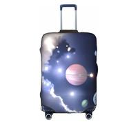 ELSMZXZD 3D Space Planet Travel Luggage Cover, Suitcase Covers, Elastic Trolley Protector Cover, Waterproof & Scratch-Resistant Trolley Case Protector Fit 18-32 Inch