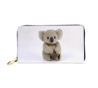 ELSMZXZD Cute Lovely Koala. Leather Wallet Long Zip Purse Card Phone Holder Case Clutch for Women & Men - Pu Leather Ladies Wallet Purses for Everyday Travel Work Business