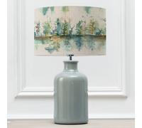 Elspeth Table Lamp With Wilderness Eva Lampshade Voyage Maison Aqua One Size