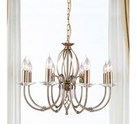 Elstead 8-light chandelier Aegean