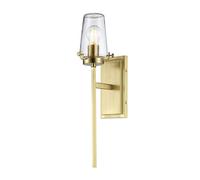 Elstead Alton 1 Light Wall Light, Brushed Brass, Ip44, E27