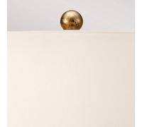 Elstead Amarilli table lamp, bronze, white textile shade