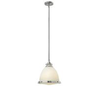 Amelia 1 Light Medium Dome Ceiling Pendant Chrome, E27 - Chrome