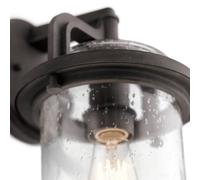 Elstead Andover outdoor wall light, weathered zinc finish