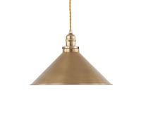 Elstead Antique brass-coloured pendant lamp Provence