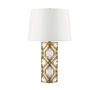 Elstead Arabella 1 Light Table Lamp Distressed Gold
