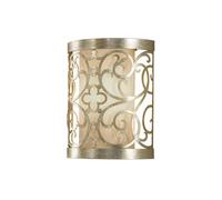 Elstead Arabesque 1 Light Indoor Wall Light Silver Leaf, E14