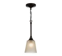 Elstead Lighting Arbor 1 Light Dome Ceiling Mini Pendant Bronze, Weathered Brass