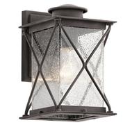 Elstead Argyle 1 Light Small Outdoor Wall Lantern Zinc Ip44, E27