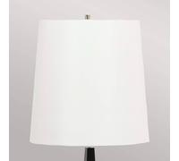 Elstead Ascent floor lamp, black, white lampshade