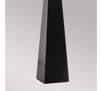 Elstead Ascent table lamp, black, white lampshade