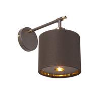 Elstead Balance 1 Light Indoor Dome Wall Light Brown, Polished Brass, E27