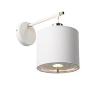 Luminosa Lighting Elstead Balance 1 Light Indoor Dome Wall Light Polished White, Nickel, E27