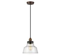 Baskin 1 Light Dome Ceiling Pendant Brass Dark Zinc E27 Netlighting Yellow One Size