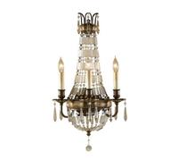 Luminosa Lighting Elstead Bellini 3 Light Indoor Candle Wall Light British Bronze, Oxidized Bronze, E14