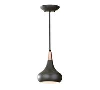 Luminosa Lighting Elstead Beso 1 Light Dome Ceiling Pendant Dark Bronze, E27
